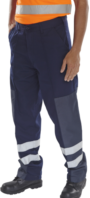 POLY COTTON NYLON PATCH TROUSERS 30"-46" (TALL)